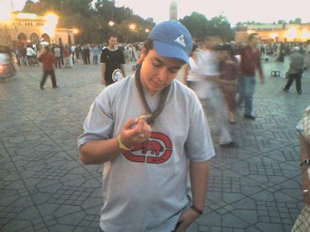 moi avec le serpon!!!!